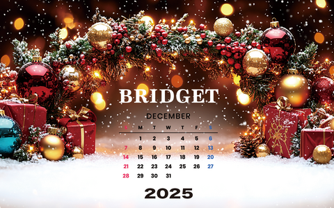 カレンダー 2025年12月